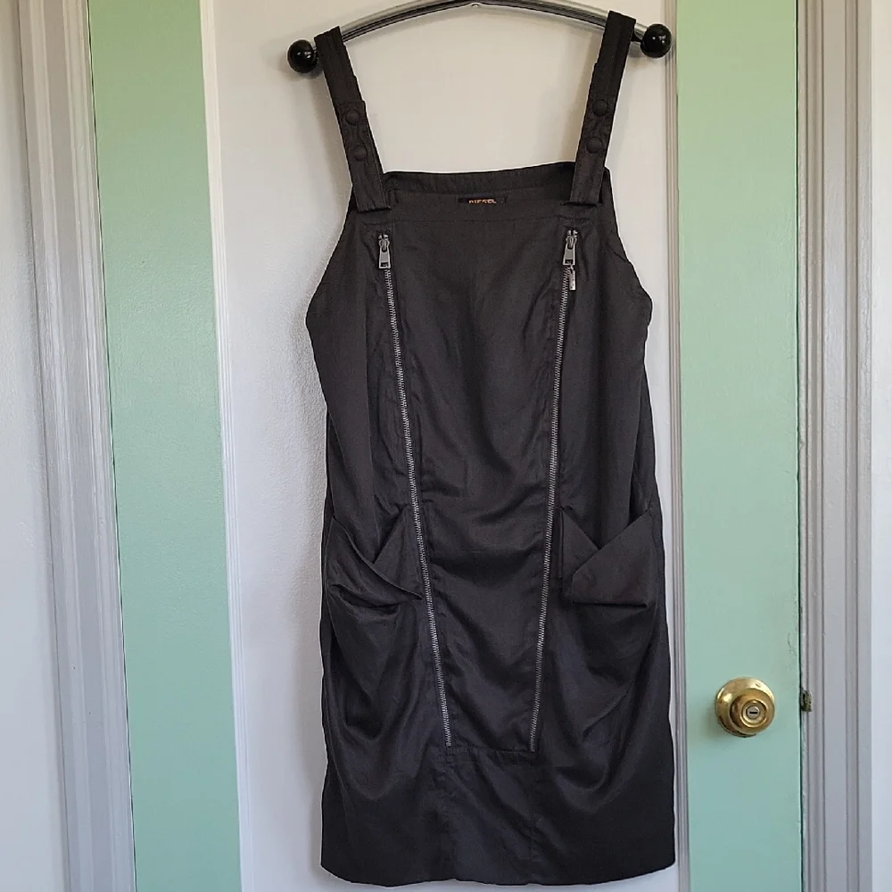 Guess Modern Gray Women's Dress Size S/M Silk Cotton Adjustable straps - Picture 2 of 13
